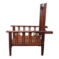 Liberty & Co., attributed. An Arts and Crafts Reclining Armchair with Carved Floral Details - Thumbnail 13