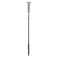 Thorton and Downer, attributed. An Arts and Crafts Cotswold School polished steel hand wrought poker