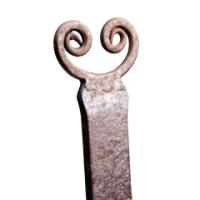 Thorton and Downer, attributed. An Arts and Crafts Cotswold School polished steel hand wrought poker - Thumbnail 6