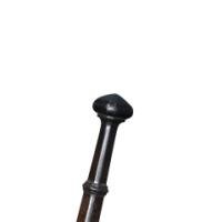 Thornton & Downer, Attributed. Arts and Crafts Cotswold School Hand-Wrought Steel Fire Tongs with Scroll Finials - Thumbnail 9