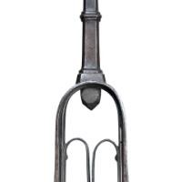 Thornton & Downer, Attributed. Arts and Crafts Cotswold School Hand-Wrought Steel Fire Tongs with Scroll Finials - Thumbnail 17