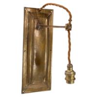 Birmingham Guild of Handicraft. A rare pair of Arts & Crafts patinated bronze wall lights - Thumbnail 3