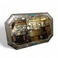 Liberty and Co (Attributed) – Arts and Crafts Pewter Mirror with Ruskin Jewels