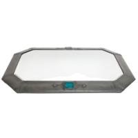 Liberty and Co (Attributed) – Arts and Crafts Pewter Mirror with Ruskin Jewels - Thumbnail 2