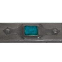 Liberty and Co (Attributed) – Arts and Crafts Pewter Mirror with Ruskin Jewels - Thumbnail 6