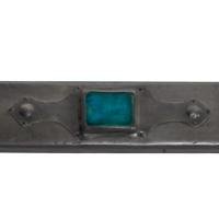 Liberty and Co (Attributed) – Arts and Crafts Pewter Mirror with Ruskin Jewels - Thumbnail 7