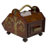 Dr Christopher Dresser for Benham & Froud – Gothic Revival Walnut Coal Box - Thumbnail 6