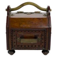 Dr Christopher Dresser for Benham & Froud – Gothic Revival Walnut Coal Box - Thumbnail 7