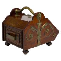 Dr Christopher Dresser for Benham & Froud – Gothic Revival Walnut Coal Box - Thumbnail 8
