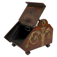 Dr Christopher Dresser for Benham & Froud – Gothic Revival Walnut Coal Box - Thumbnail 17