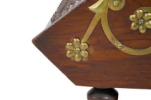 Dr Christopher Dresser for Benham & Froud – Gothic Revival Walnut Coal Box - Thumbnail 25