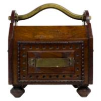 Dr Christopher Dresser for Benham & Froud – Gothic Revival Walnut Coal Box - Thumbnail 27