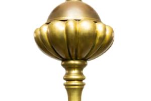 A GEC Arts & Crafts Brass Three Branch Ceiling Light Re-wired in Period Style Cable - Thumbnail 12