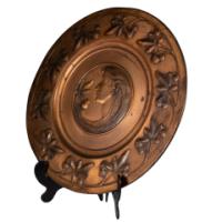 WMF – Pair of Brass Wall Plaques with Embossed Portraits - Thumbnail 7