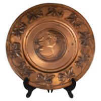 WMF – Pair of Brass Wall Plaques with Embossed Portraits - Thumbnail 8