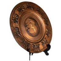 WMF – Pair of Brass Wall Plaques with Embossed Portraits - Thumbnail 9