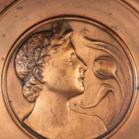 WMF – Pair of Brass Wall Plaques with Embossed Portraits - Thumbnail 16