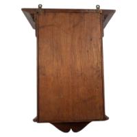 Arts & Crafts Carved Oak Wall Cabinet - Thumbnail 6