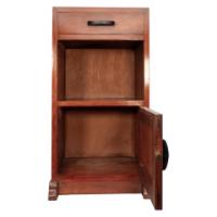 Romney Green, Style Of, an Arts & Crafts Cotswold School Walnut Bedside Cabinet - Thumbnail 3