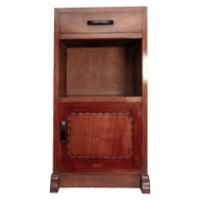 Romney Green, Style Of, an Arts & Crafts Cotswold School Walnut Bedside Cabinet - Thumbnail 2