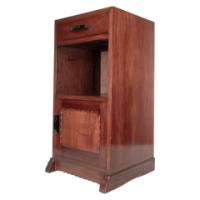 Romney Green, Style Of, an Arts & Crafts Cotswold School Walnut Bedside Cabinet