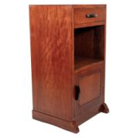 Romney Green, Style Of, an Arts & Crafts Cotswold School Walnut Bedside Cabinet - Thumbnail 4