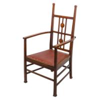 Liberty & Co., attributed. An Arts & Crafts Mahogany Armchair - Thumbnail 2