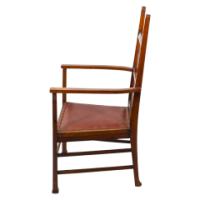 Liberty & Co., attributed. An Arts & Crafts Mahogany Armchair - Thumbnail 3