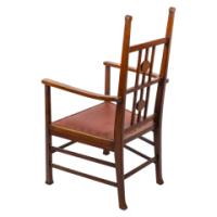 Liberty & Co., attributed. An Arts & Crafts Mahogany Armchair - Thumbnail 4
