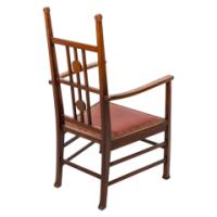 Liberty & Co., attributed. An Arts & Crafts Mahogany Armchair - Thumbnail 6