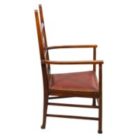 Liberty & Co., attributed. An Arts & Crafts Mahogany Armchair - Thumbnail 7