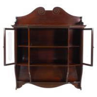 Collinson & Lock an English Aesthetic Movement Mahogany Glazed Wall Cabinet - Thumbnail 6