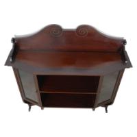 Collinson & Lock an English Aesthetic Movement Mahogany Glazed Wall Cabinet - Thumbnail 8