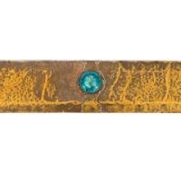 Good Arts & Crafts Copper Fender with Ruskin Jewels - Thumbnail 6