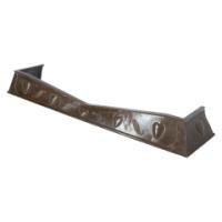 Good Quality Arts & Crafts Copper Fender with Repousse Heart Details - Thumbnail 3