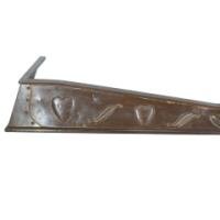 Good Quality Arts & Crafts Copper Fender with Repousse Heart Details - Thumbnail 4