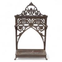 Dr. C. Dresser an Aesthetic Movement Cast Iron Stick Stand Made by Coalbrookdale