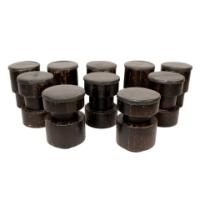 Set of Fourteen Mid-Century Modern Wooden Cafe/Bar Stools of Differing Designs - Thumbnail 2