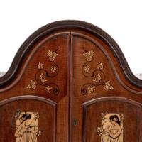 W. J. Neatby, attributed. English Art Nouveau Music Cabinet with Musicians to the Doors - Thumbnail 13