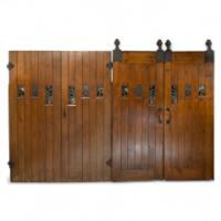 M. H. Baillie Scott. Exceptional Set of Arts & Crafts Exterior/Interior Doors - Thumbnail 1