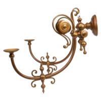 Arts and Crafts, c.1890 Set of Six Brass Wall Lights - Thumbnail 3