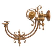 Arts and Crafts, c.1890 Set of Six Brass Wall Lights - Thumbnail 7