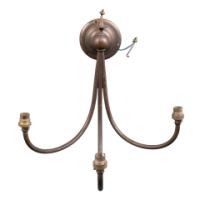 Arts and Crafts – Pair of Brass Three Branch Wall Lights (c.1890) - Thumbnail 11