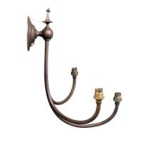 Arts and Crafts – Pair of Brass Three Branch Wall Lights (c.1890) - Thumbnail 13