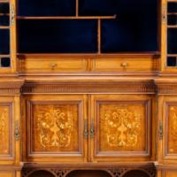 Collinson & Lock, attributed. An Anglo-Japanese Inverted Mahogany Sideboard - Thumbnail 8