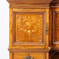 Collinson & Lock, attributed. An Anglo-Japanese Inverted Mahogany Sideboard - Thumbnail 12