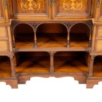 Collinson & Lock, attributed. An Anglo-Japanese Inverted Mahogany Sideboard - Thumbnail 16
