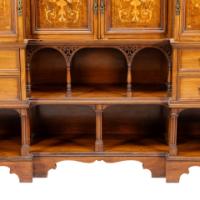 Collinson & Lock, attributed. An Anglo-Japanese Inverted Mahogany Sideboard - Thumbnail 17