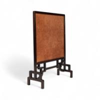 An Anglo-Japanese Fire Screen with Embossed Leather Designs by E. W. Godwin - Thumbnail 5