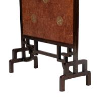 An Anglo-Japanese Fire Screen with Embossed Leather Designs by E. W. Godwin - Thumbnail 13